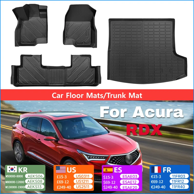 Напольный коврик в багажник для Acura RDX 2019-2025, прочный, водонепроницаемый, всепогодный, устойчивый к пятнам автомобильные аксессуары
Напольный коврик в багажник для Acura RDX 2019-2025, прочный, водонепроницаемый, всепогодный, устойчивый к пятнам автомобильные аксессуары