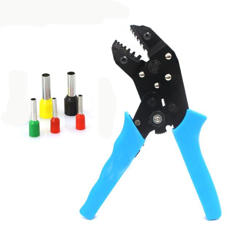 0.25-6 mm2 Bootlace Ferrule Crimper Crimping Tool Cord End terminals Ratchet Crimper
0.25-6 mm2 Bootlace Ferrule Crimper Crimping Tool Cord End terminals Ratchet Crimper