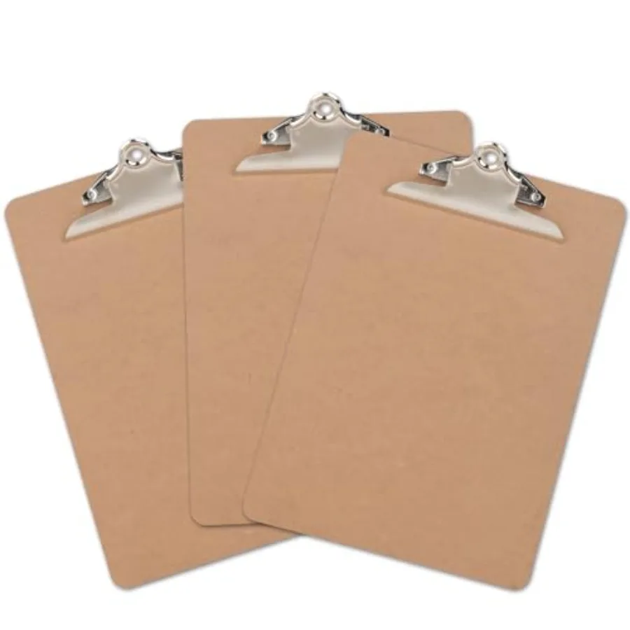 Wood Clipboard Set of 3, Letter Size 8.5 x 11 Clip Board with Heavy Duty Butterfly Clip, 9 x 12.5 in, Suitable for Classroom, S
Wood Clipboard Set of 3, Letter Size 8.5 x 11 Clip Board with Heavy Duty Butterfly Clip, 9 x 12.5 in, Suitable for Classroom, S