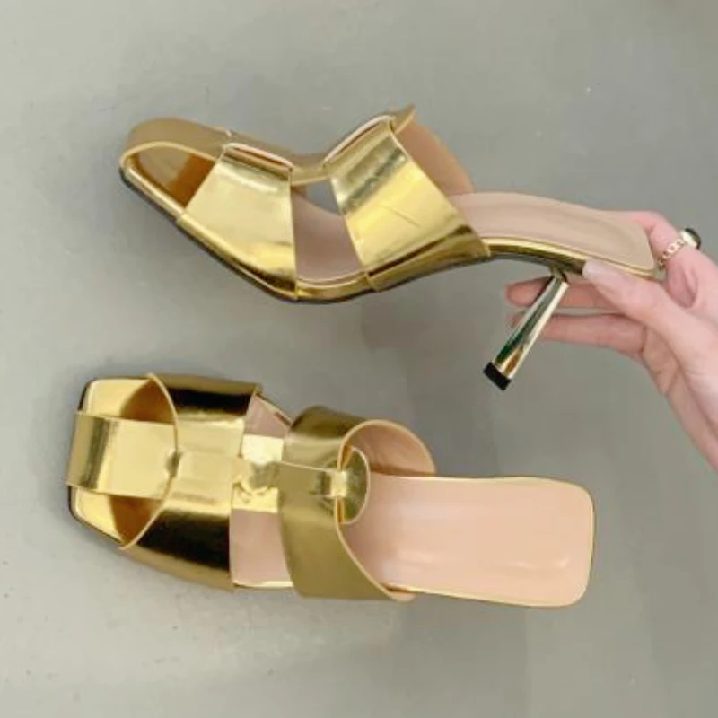 Luxury Hollow Fine Heel Brand Pumps for Women 2025 Summer Sexy Backless Dress Slippers Comfortable Beach Slides Mule Shoe Ladies
Luxury Hollow Fine Heel Brand Pumps for Women 2025 Summer Sexy Backless Dress Slippers Comfortable Beach Slides Mule Shoe Ladies