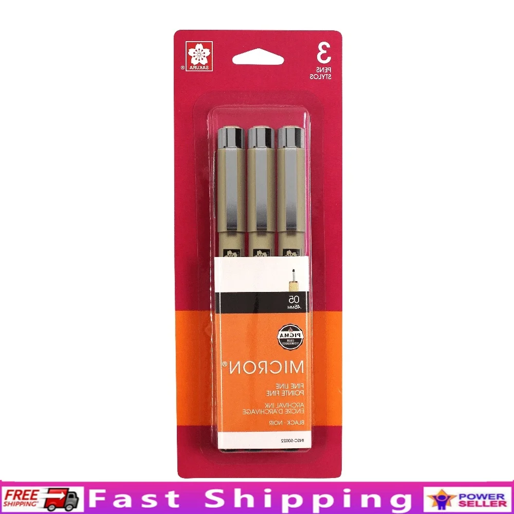 Ручки Micron Fineliner, 3 упаковки, 045 мм, черные чернила, архив, перманентный, профессиональный рисунок, письмо, несмазывающийся, водонепроницаемый, для рукоделия
Ручки Micron Fineliner, 3 упаковки, 045 мм, черные чернила, архив, перманентный, профессиональный рисунок, письмо, несмазывающийся, водонепроницаемый, для рукоделия