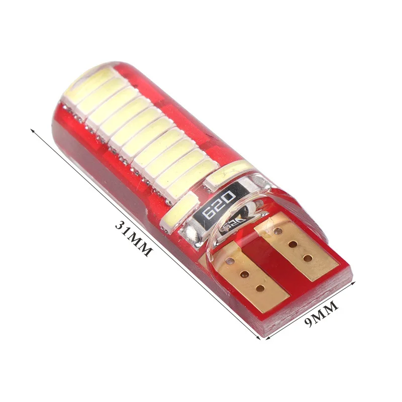 200PCS Silicone T10 4014 24 SMD Gel Drop Crystal Width Lamp High Brightness LED Small Lamp License Plate Lamp white Lamp 12V
200PCS Silicone T10 4014 24 SMD Gel Drop Crystal Width Lamp High Brightness LED Small Lamp License Plate Lamp white Lamp 12V