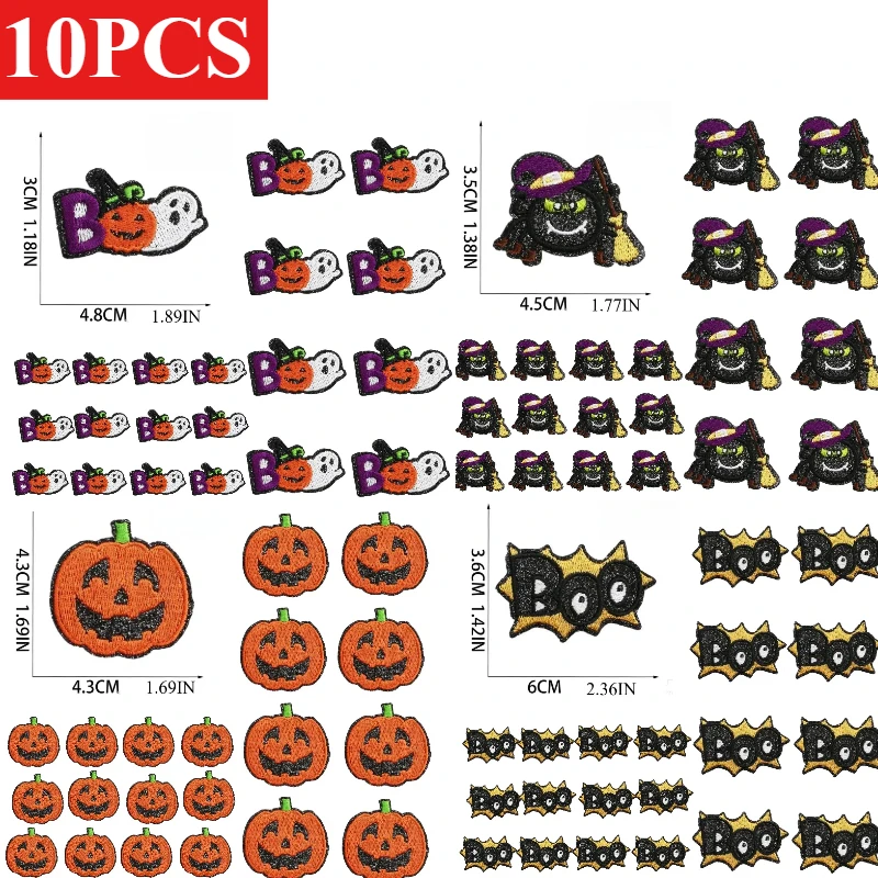 10PCS/set/lots of Wholesale Halloween Theme Ghost/skull/pumpking/witch Embroidery Patch DIY Sticker Ironing Bag/hat/cloth/cloak
10PCS/set/lots of Wholesale Halloween Theme Ghost/skull/pumpking/witch Embroidery Patch DIY Sticker Ironing Bag/hat/cloth/cloak