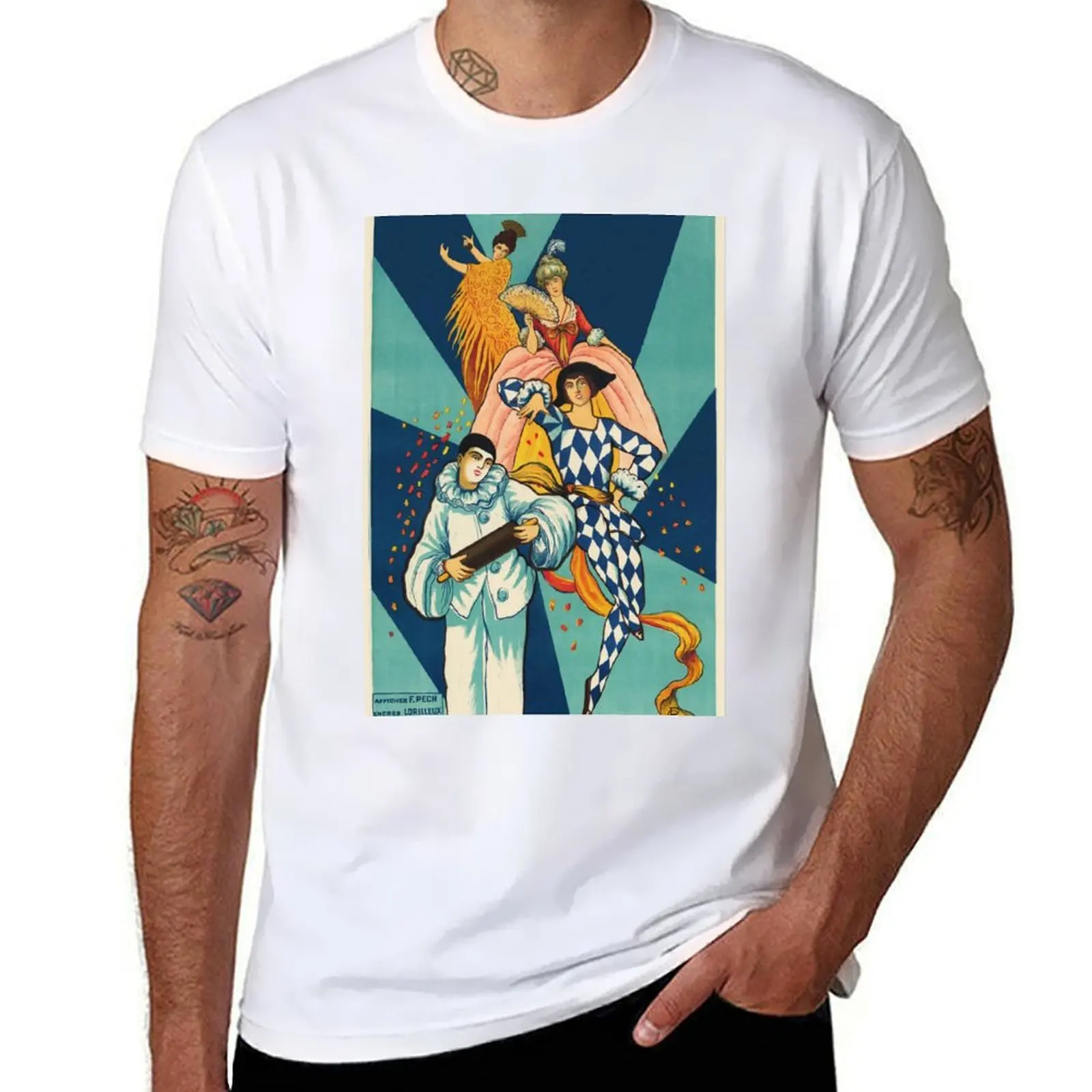 French AFFICHES F PECH Masquerade Ball Circus Costume Party 1930 Vintage Art Deco Poster T-Shirt t shirt man plain T-Shirt
French AFFICHES F PECH Masquerade Ball Circus Costume Party 1930 Vintage Art Deco Poster T-Shirt t shirt man plain T-Shirt