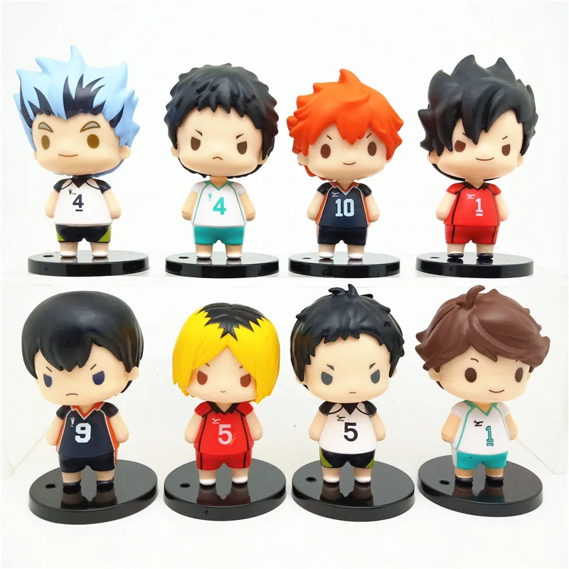 High Quality 7-8 Cm 8pcs Set PVC Anime Figure Hinata Shoyo Kageyama Tobio Q Version Cartoon Model Kids Toy For Children Collecti
High Quality 7-8 Cm 8pcs Set PVC Anime Figure Hinata Shoyo Kageyama Tobio Q Version Cartoon Model Kids Toy For Children Collecti