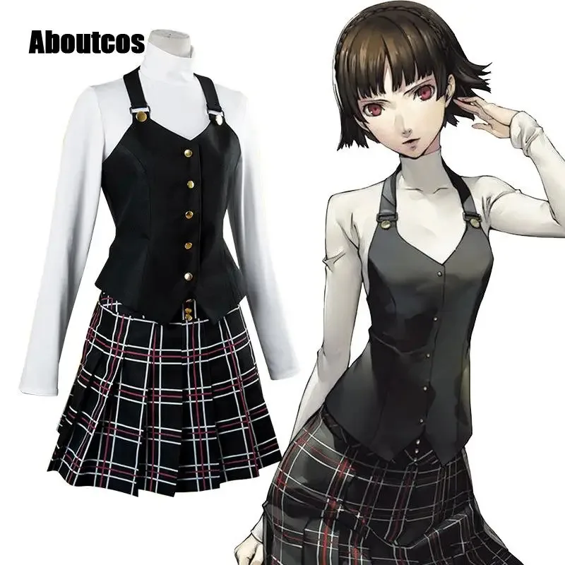 Aboutcos аниме P5/persona 5, комплект костюмов для косплея, королева Makoto Niijima, комплект для косплея, топ + жилет + юбка, одежда для Хэллоуина Harujuku
Aboutcos аниме P5/persona 5, комплект костюмов для косплея, королева Makoto Niijima, комплект для косплея, топ + жилет + юбка, одежда для Хэллоуина Harujuku