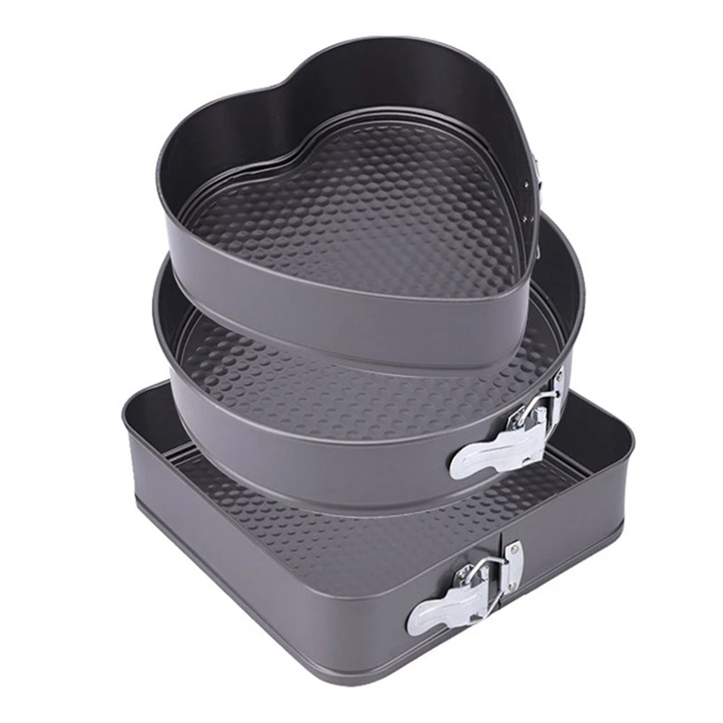 3Pcs Springform Cake Pan Non-Stick Cheese Cake Pan, Removable Bottom Leakproof Cake Pan For Baking Enthusiast-AT81
3Pcs Springform Cake Pan Non-Stick Cheese Cake Pan, Removable Bottom Leakproof Cake Pan For Baking Enthusiast-AT81