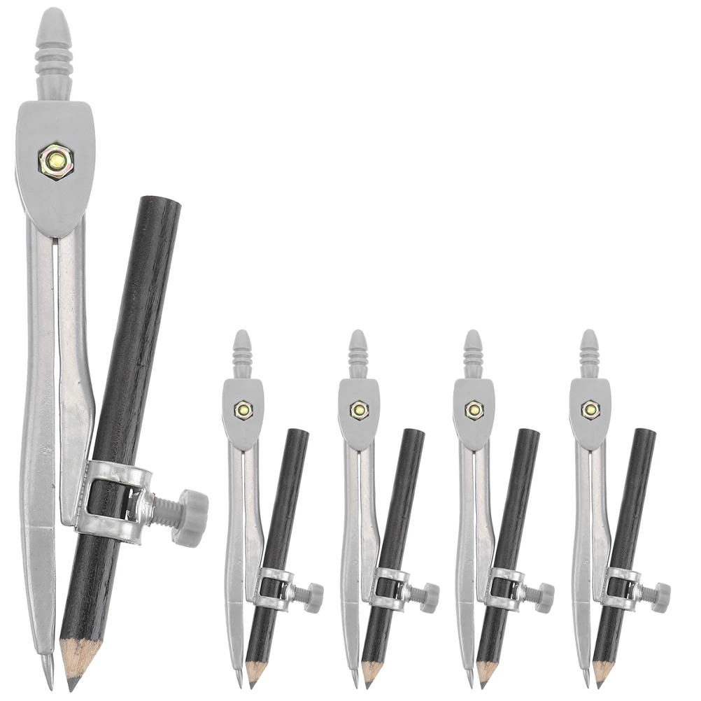 5pcs Drawing Compasses Standard Circle Tool Portable for Students Geometric Metal Maker Reusable Drafting Tools Kit Math
5pcs Drawing Compasses Standard Circle Tool Portable for Students Geometric Metal Maker Reusable Drafting Tools Kit Math