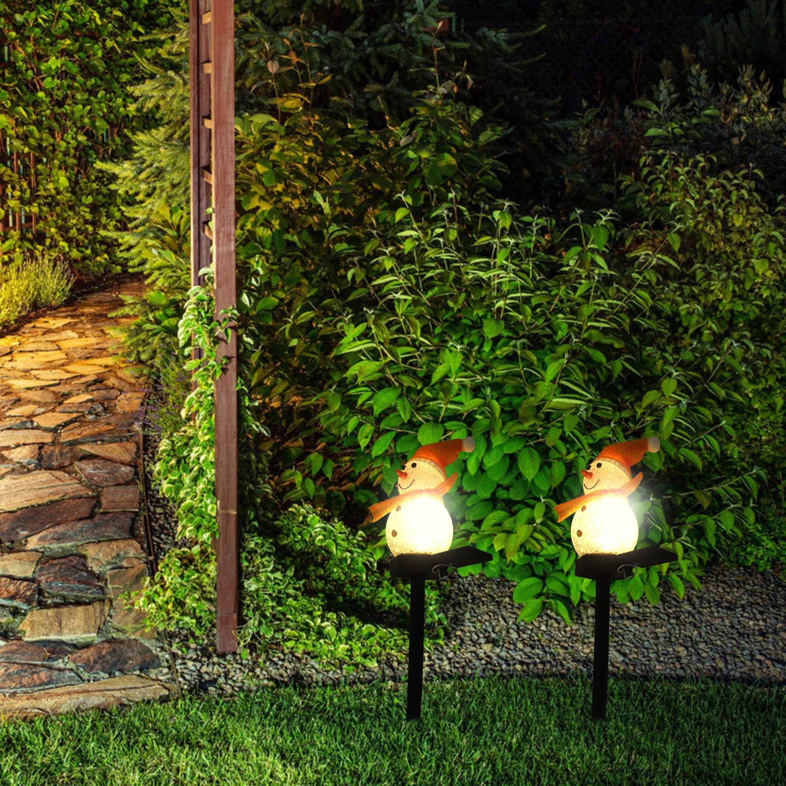 2 Pcs Snowman Plug Lights Driveway Decoration Ground Lamp Lawn LED Lamps Solar Stick Plastic
2 Pcs Snowman Plug Lights Driveway Decoration Ground Lamp Lawn LED Lamps Solar Stick Plastic