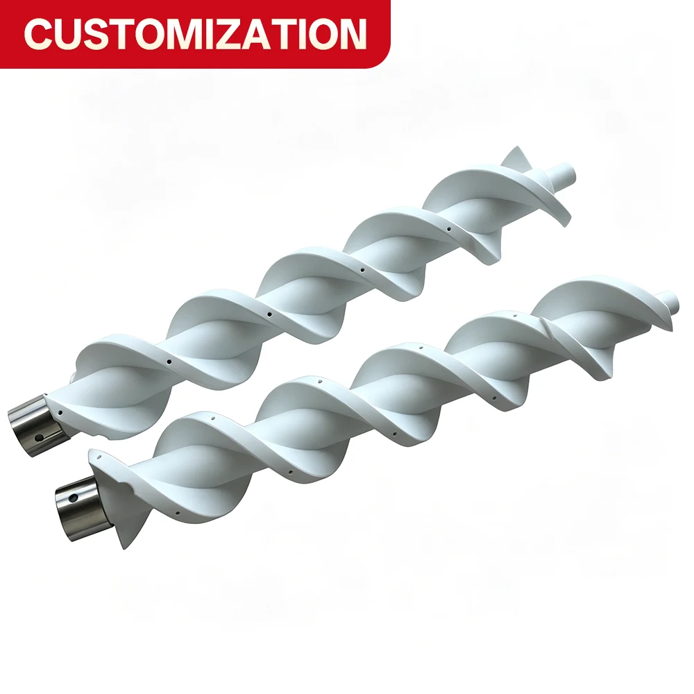 Custom CNC-machined nylon spiral agitator and agitator shaft wear-resistant anti-aging food-grade components engineering plastic
Custom CNC-machined nylon spiral agitator and agitator shaft wear-resistant anti-aging food-grade components engineering plastic
