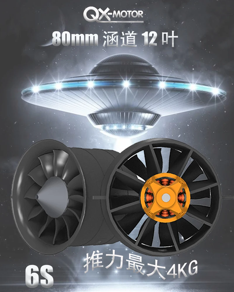 QX-motor 80mm EDF CW CCW 12-blade culvert 6S 12s Brushless motor use 120A 160A ESC for drone model model aircraft accessories
QX-motor 80mm EDF CW CCW 12-blade culvert 6S 12s Brushless motor use 120A 160A ESC for drone model model aircraft accessories