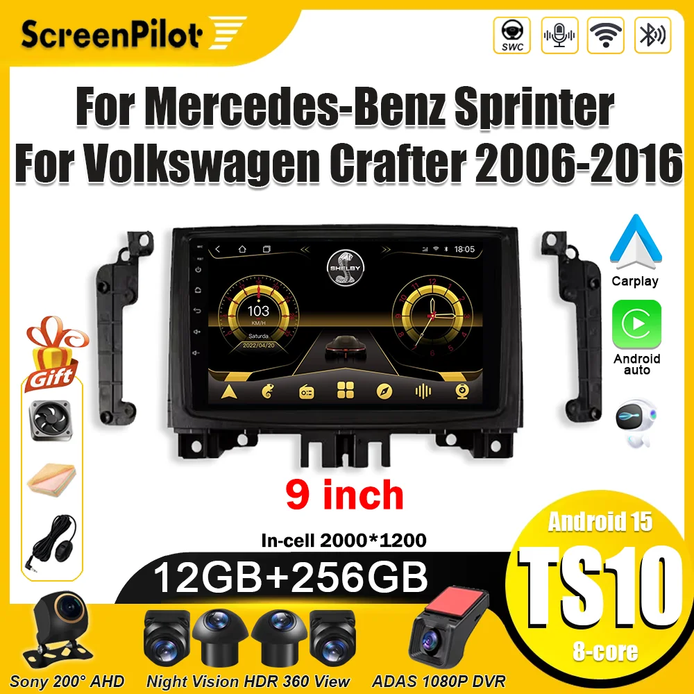Android 16 For Mercedes-Benz Sprinter For Volkswagen Crafter 2006 Car Radio Intelligent System Carplay Touch Screen 8 Core Wifi
Android 16 For Mercedes-Benz Sprinter For Volkswagen Crafter 2006 Car Radio Intelligent System Carplay Touch Screen 8 Core Wifi
