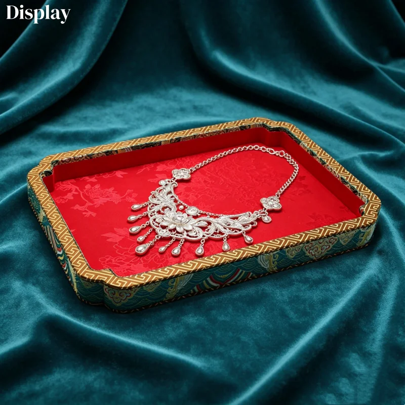 Luxury Chinese Palace Style Multi-Function Display Case Premium Gift Box for Antique Jade Bead Collections Tray
Luxury Chinese Palace Style Multi-Function Display Case Premium Gift Box for Antique Jade Bead Collections Tray
