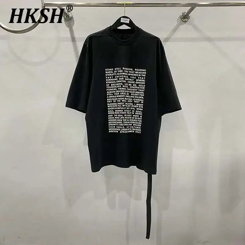 Футболка HKSH мужская с надписью и лентой, длинная модная тенниска из хлопка в винтажном стиле, с коротким рукавом, в стиле панк, HK1391, весна-лето
Футболка HKSH мужская с надписью и лентой, длинная модная тенниска из хлопка в винтажном стиле, с коротким рукавом, в стиле панк, HK1391, весна-лето