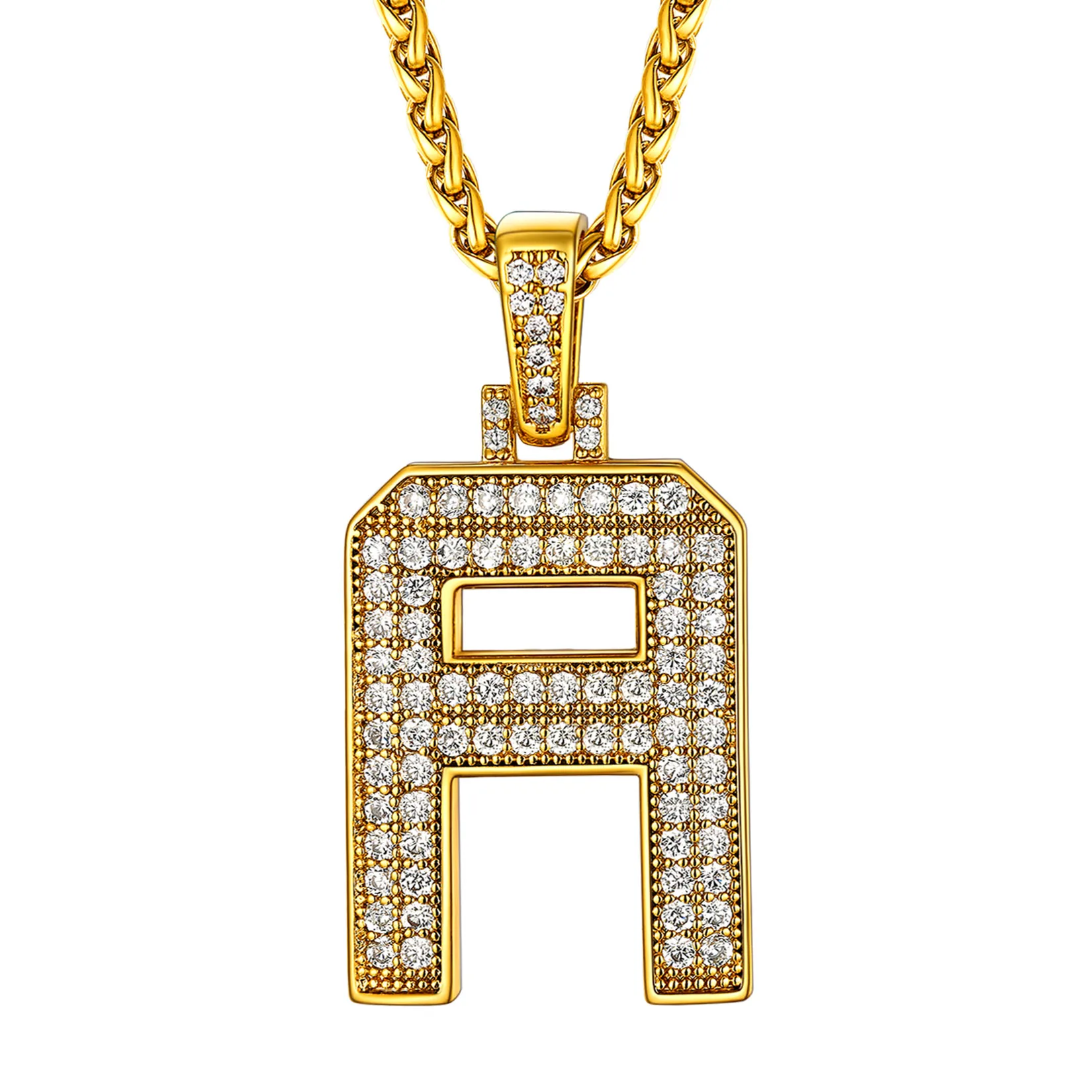 Bling CZ Big Letter Necklace Jersey Number Hip Hop 14K Gold Plated Name Initial Pendant Personalized Jewelry for Men RapperCP717
Bling CZ Big Letter Necklace Jersey Number Hip Hop 14K Gold Plated Name Initial Pendant Personalized Jewelry for Men RapperCP717
