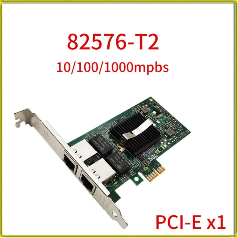 Server NIC LED Network Controller for INTEL 82576-T2 Gigabit PCI-e Dual Port 82576EB Network Adapter Card Desktop PCI-E X1
Server NIC LED Network Controller for INTEL 82576-T2 Gigabit PCI-e Dual Port 82576EB Network Adapter Card Desktop PCI-E X1