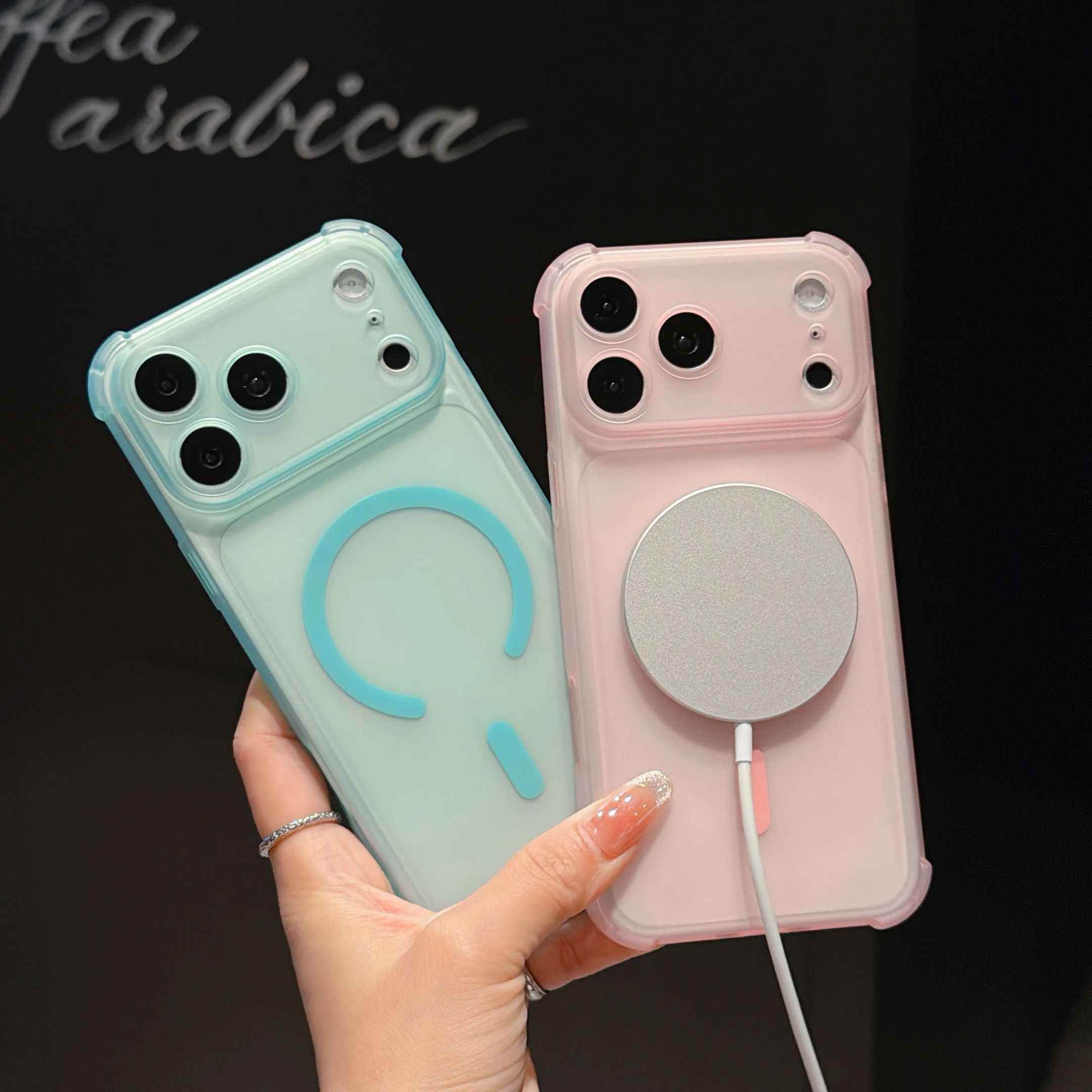 Translucent Airbag Protective Bumper Case For iPhone 17 16 Pro Max Air 15 Plus 14 13 17 Pro For Magsafe Wireless Magnetic Cover
Translucent Airbag Protective Bumper Case For iPhone 17 16 Pro Max Air 15 Plus 14 13 17 Pro For Magsafe Wireless Magnetic Cover