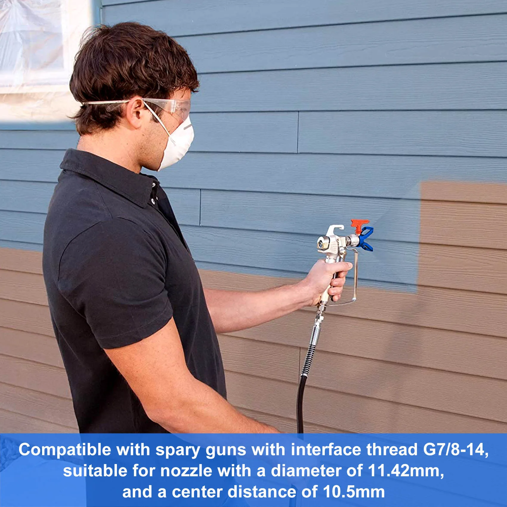 ABHW Airless Paint Nozzles Set,Reversible Spray Tips Airless Paint Sprayer Nozzle Tips Airless Sprayer Spraying Machine Parts
ABHW Airless Paint Nozzles Set,Reversible Spray Tips Airless Paint Sprayer Nozzle Tips Airless Sprayer Spraying Machine Parts