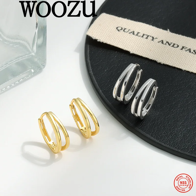WOOZU 925 Sterling Silver Minimal Gentle Gloss Double Piercing Earring for Women Party Wedding Elegant Fashion Delicate Jewelry
WOOZU 925 Sterling Silver Minimal Gentle Gloss Double Piercing Earring for Women Party Wedding Elegant Fashion Delicate Jewelry
