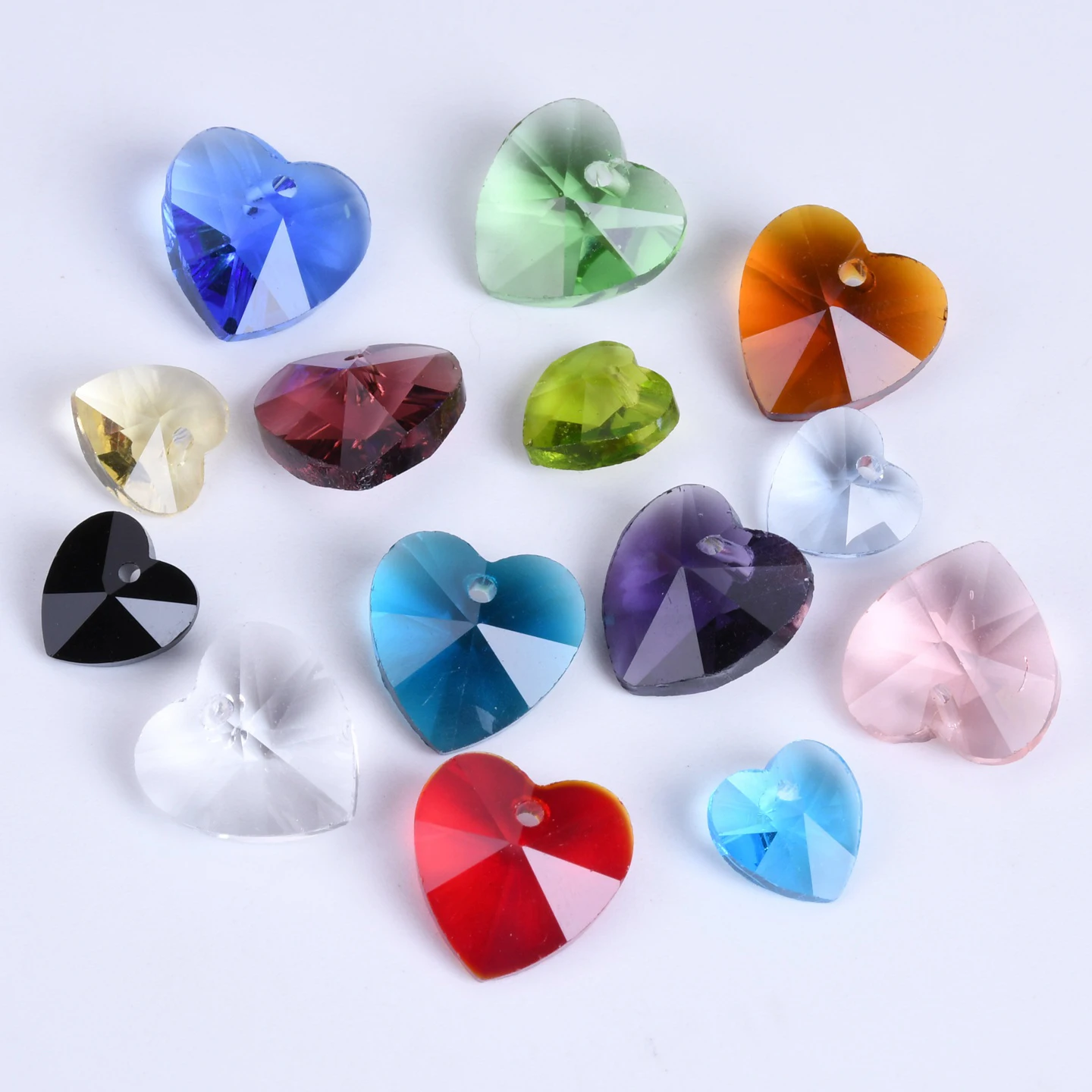 10pcs Heart Shape 10mm 14mm Faceted Crystal Glass Top Drilled Loose Pendants Beads for Jewelry Making DIY Crafts Findings
10pcs Heart Shape 10mm 14mm Faceted Crystal Glass Top Drilled Loose Pendants Beads for Jewelry Making DIY Crafts Findings