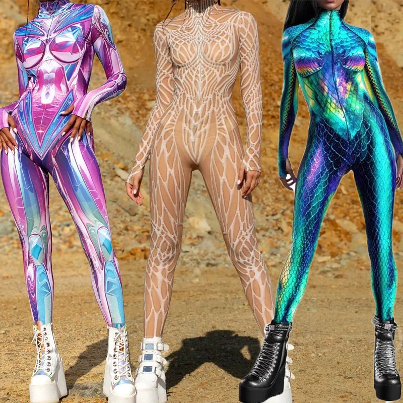 Halloween Costume Men Women 3D Digital Printed Tight Jumpsuit Large Size Holiday Stage Party Performance Bodysuit For Adult
Halloween Costume Men Women 3D Digital Printed Tight Jumpsuit Large Size Holiday Stage Party Performance Bodysuit For Adult