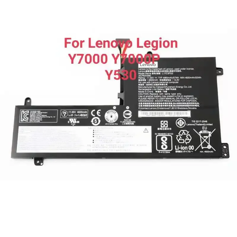 Original Laptop Parts Genuine L17M3PG3 Battery For Lenovo Legion Y530 Y530-15ICH Y7000 Y7000P Series L17C3PG1 L17L3PG1 L17M3PG1
Original Laptop Parts Genuine L17M3PG3 Battery For Lenovo Legion Y530 Y530-15ICH Y7000 Y7000P Series L17C3PG1 L17L3PG1 L17M3PG1