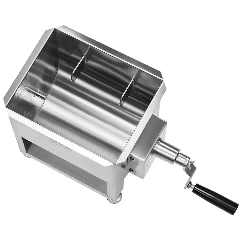Manual Meat Mixer, 10L Fixed Tank Meat Processing Equipment(Mixing Max 15LBS for Meat), Stainless Steel Meat Mixer, Sausage Mixer Machine with Lid Handle Gear Reducer, Ground Beef Hand Mixer
Manual Meat Mixer, 10L Fixed Tank Meat Processing Equipment(Mixing Max 15LBS for Meat), Stainless Steel Meat Mixer, Sausage Mixer Machine with Lid Handle Gear Reducer, Ground Beef Hand Mixer