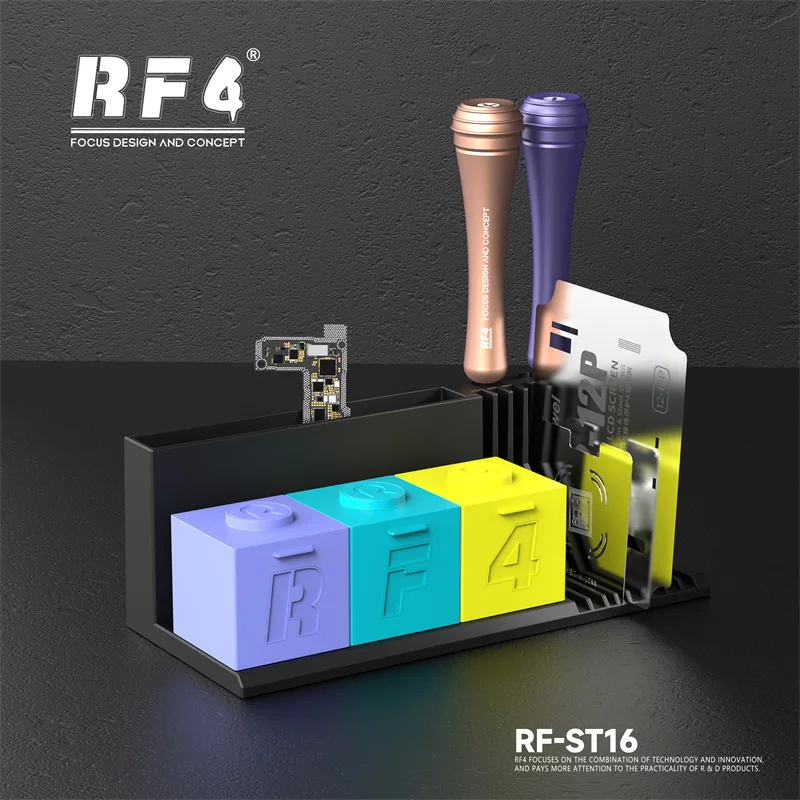 RF4 RF-ST16 Electronics Repair Storage Organizerf Solder Paste Compartments Stencil Holder Stable Design for Mobile Phone Repai
RF4 RF-ST16 Electronics Repair Storage Organizerf Solder Paste Compartments Stencil Holder Stable Design for Mobile Phone Repai