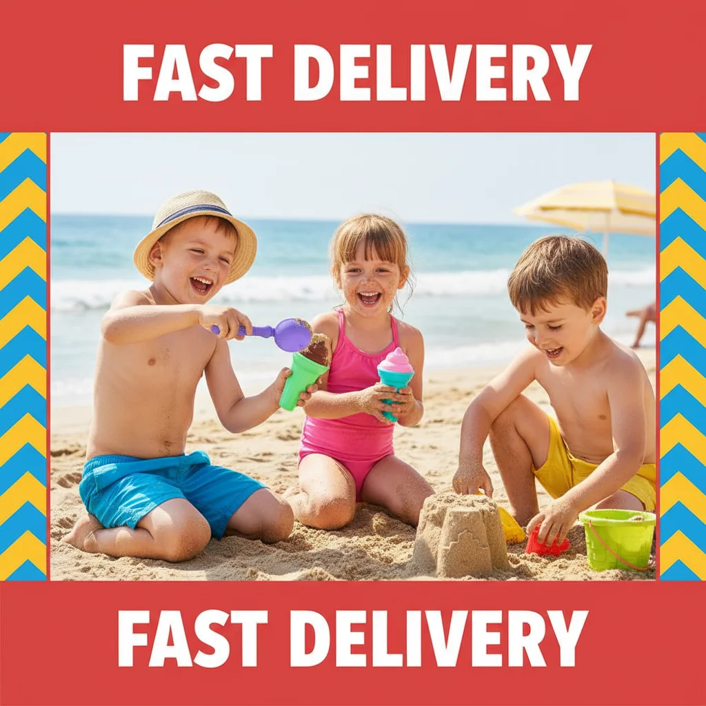 7pcs/set Ice Cream Sand Toy Fun Creative Colorful Molds Girls Boys Beach Sand Molds for Teen Family Friends Kids Daughter
7pcs/set Ice Cream Sand Toy Fun Creative Colorful Molds Girls Boys Beach Sand Molds for Teen Family Friends Kids Daughter