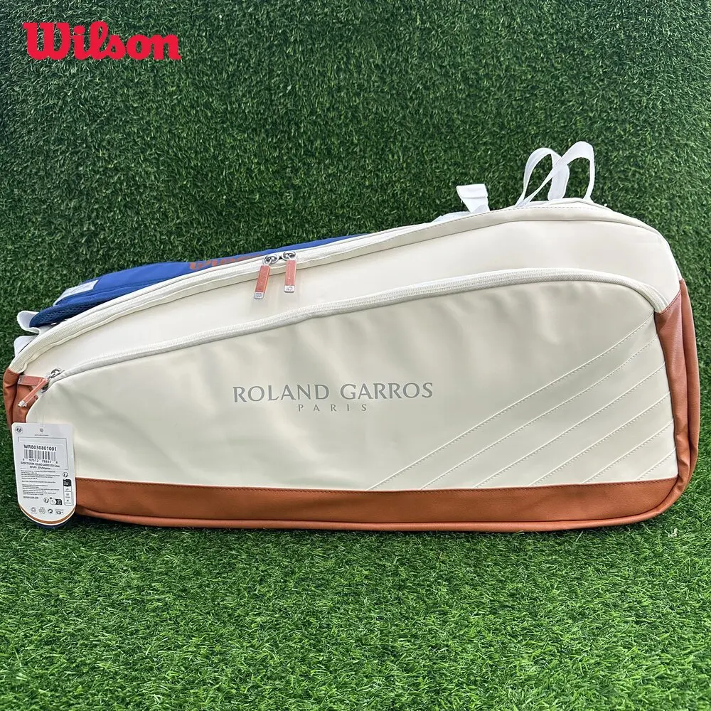 Wilson Super Tour 9 Pack Roland Garros 2024 Tennis Bag Navy Tournament Racket Bag with Partial Racquet Compartment WR8030801
Wilson Super Tour 9 Pack Roland Garros 2024 Tennis Bag Navy Tournament Racket Bag with Partial Racquet Compartment WR8030801