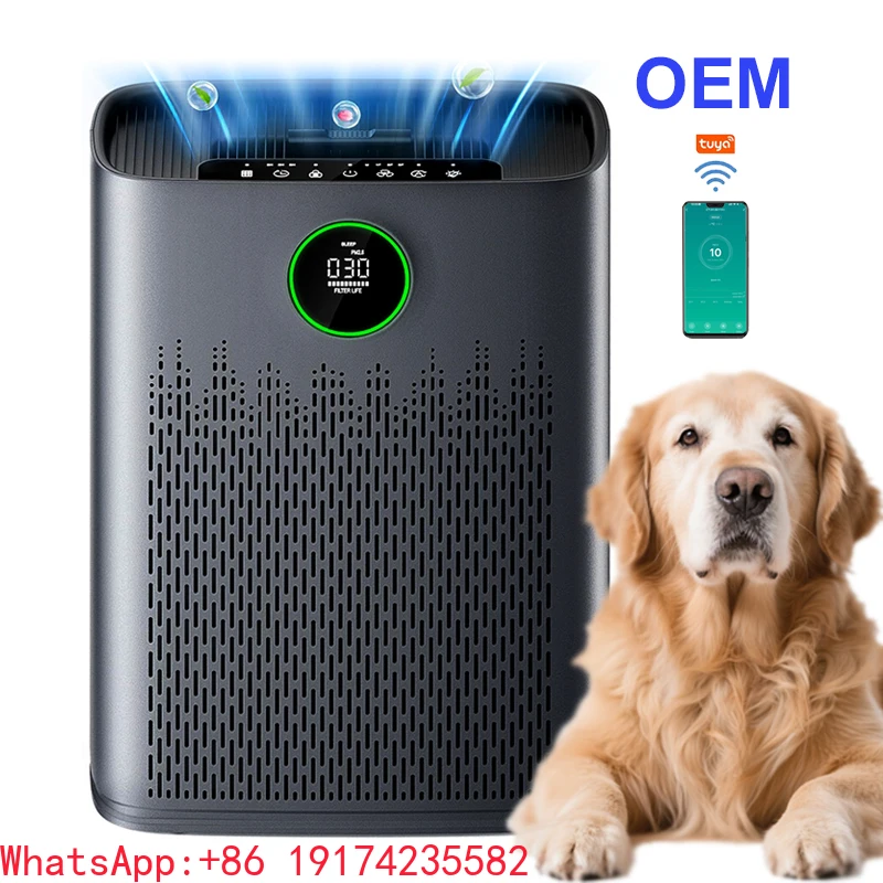 Factory Pet Air Purifier For Home Large Room Wi-Fi & Odor Control PM2.5 Air Quality Monitor Auto Mode HEPA Filter Removes Dust 
Factory Pet Air Purifier For Home Large Room Wi-Fi & Odor Control PM2.5 Air Quality Monitor Auto Mode HEPA Filter Removes Dust