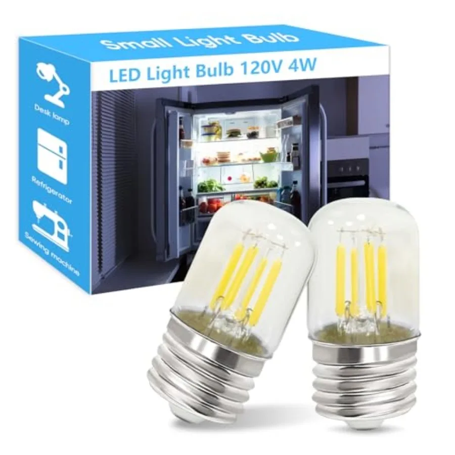 Appliance Bulb Small Light Bulb E26 LED 4W 40 watt Equiva 2in Mini Edison Style for Rerigerator Fridge Freezer Lamp Fixture 500
Appliance Bulb Small Light Bulb E26 LED 4W 40 watt Equiva 2in Mini Edison Style for Rerigerator Fridge Freezer Lamp Fixture 500