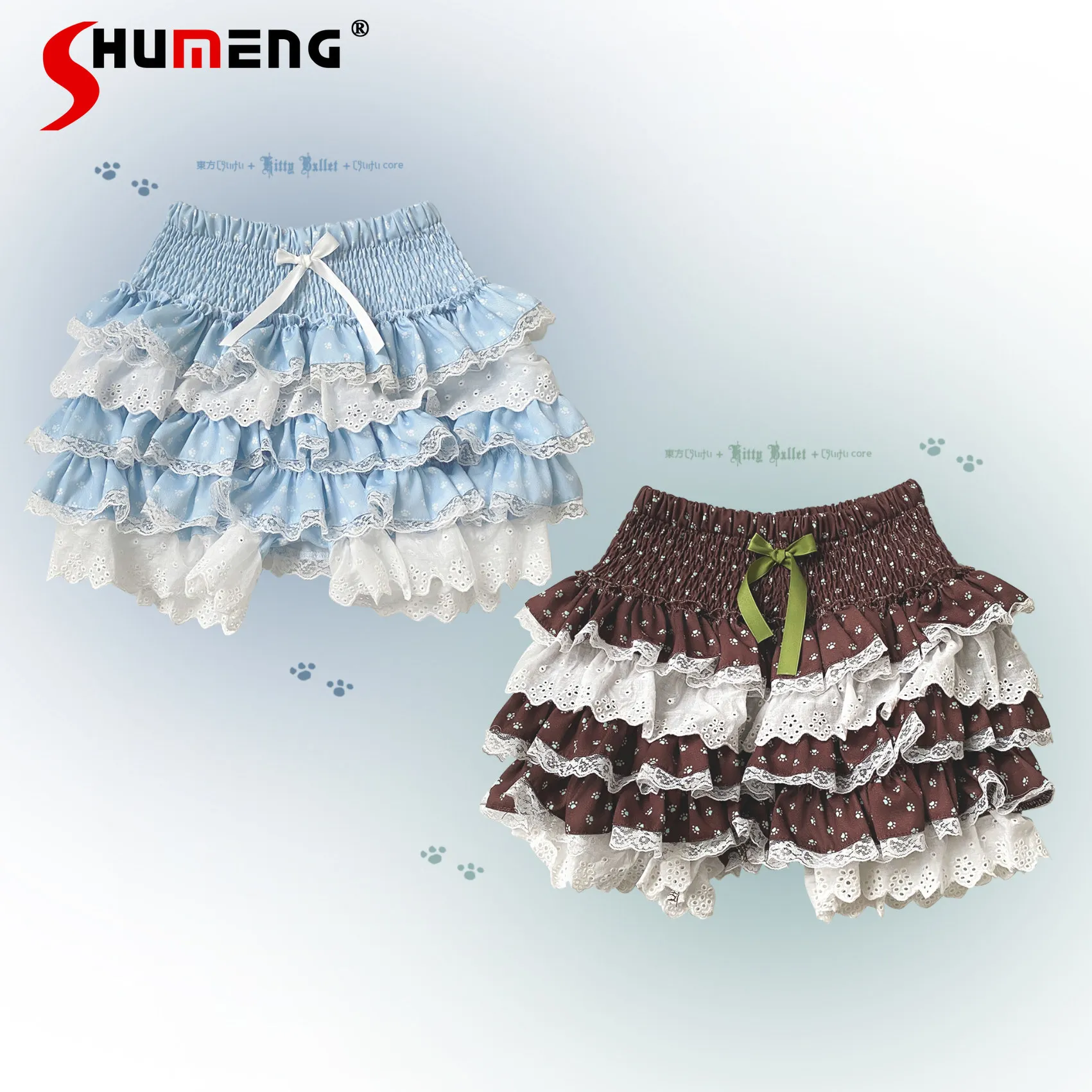 Original Japanese Sweet Kawaii Girl's Pumpkin Pants Cute Print Elastic High Waist Bow Lace Patchwork Cake Culotte Shorts Women
Original Japanese Sweet Kawaii Girl's Pumpkin Pants Cute Print Elastic High Waist Bow Lace Patchwork Cake Culotte Shorts Women