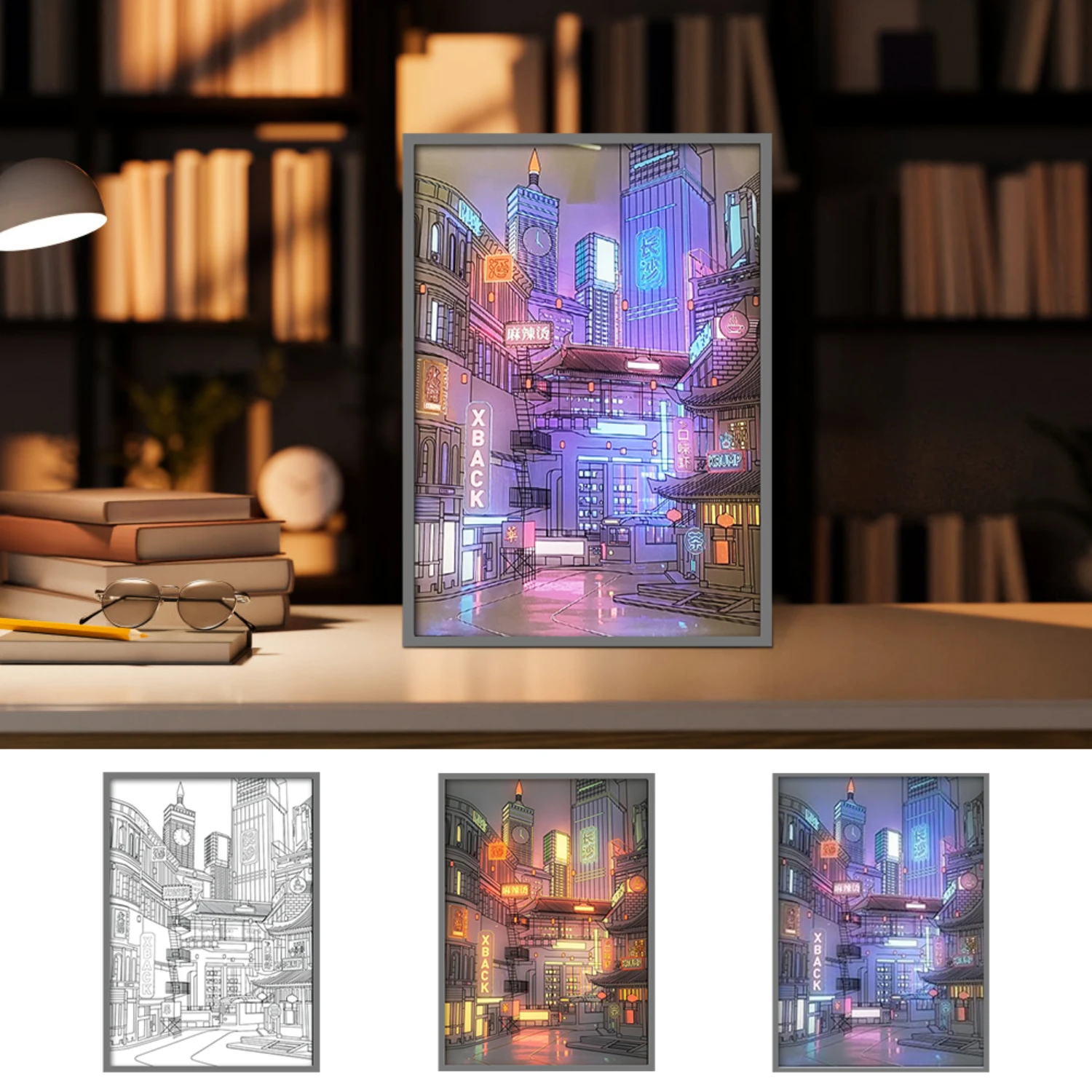 Anime LED City Night View Light Painting,HD Picture Narrow Bezel Usb Plug Dimming Romantic Decorations Night Lamp Star lights
Anime LED City Night View Light Painting,HD Picture Narrow Bezel Usb Plug Dimming Romantic Decorations Night Lamp Star lights