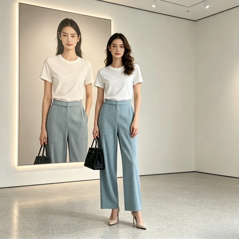 Miyake Pleated 2026 Wide-Leg Pants for Women Summer Drapey Loose Slimming Elastic Waist Solid Color Straight Casual Pants Pleat
Miyake Pleated 2026 Wide-Leg Pants for Women Summer Drapey Loose Slimming Elastic Waist Solid Color Straight Casual Pants Pleat