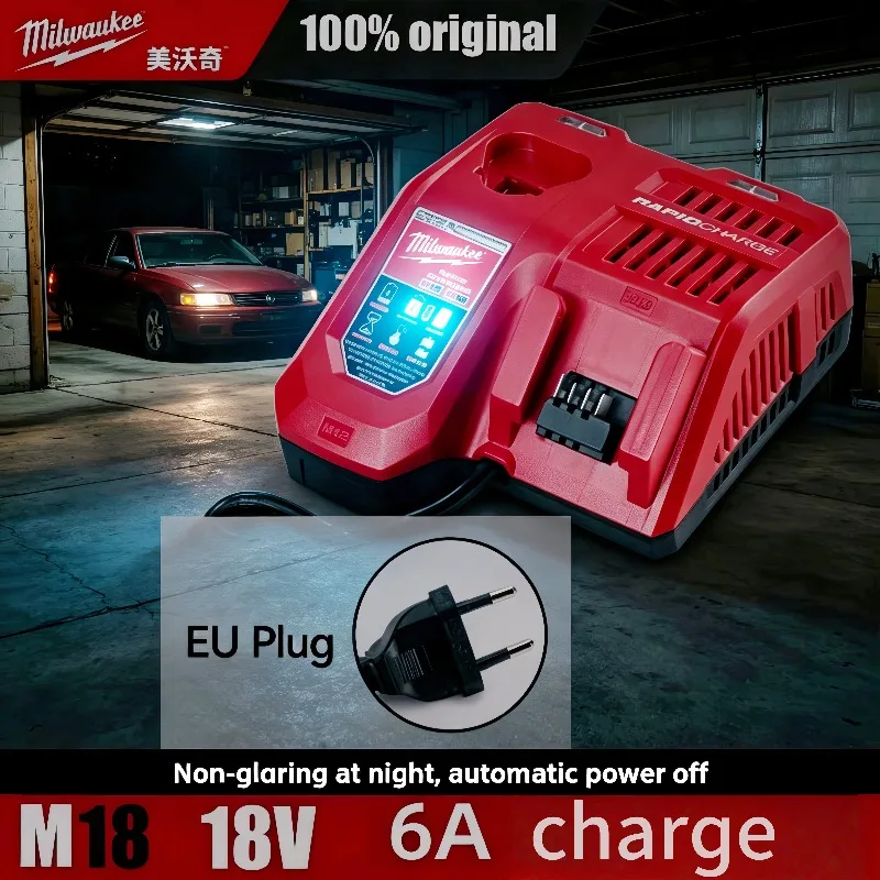 2026 Milwaukee M18 Battery Charger,Overcharge/Overheat Protection,Compatible with All14.4V-18V 48-11 Series RedLithium Batteries
2026 Milwaukee M18 Battery Charger,Overcharge/Overheat Protection,Compatible with All14.4V-18V 48-11 Series RedLithium Batteries