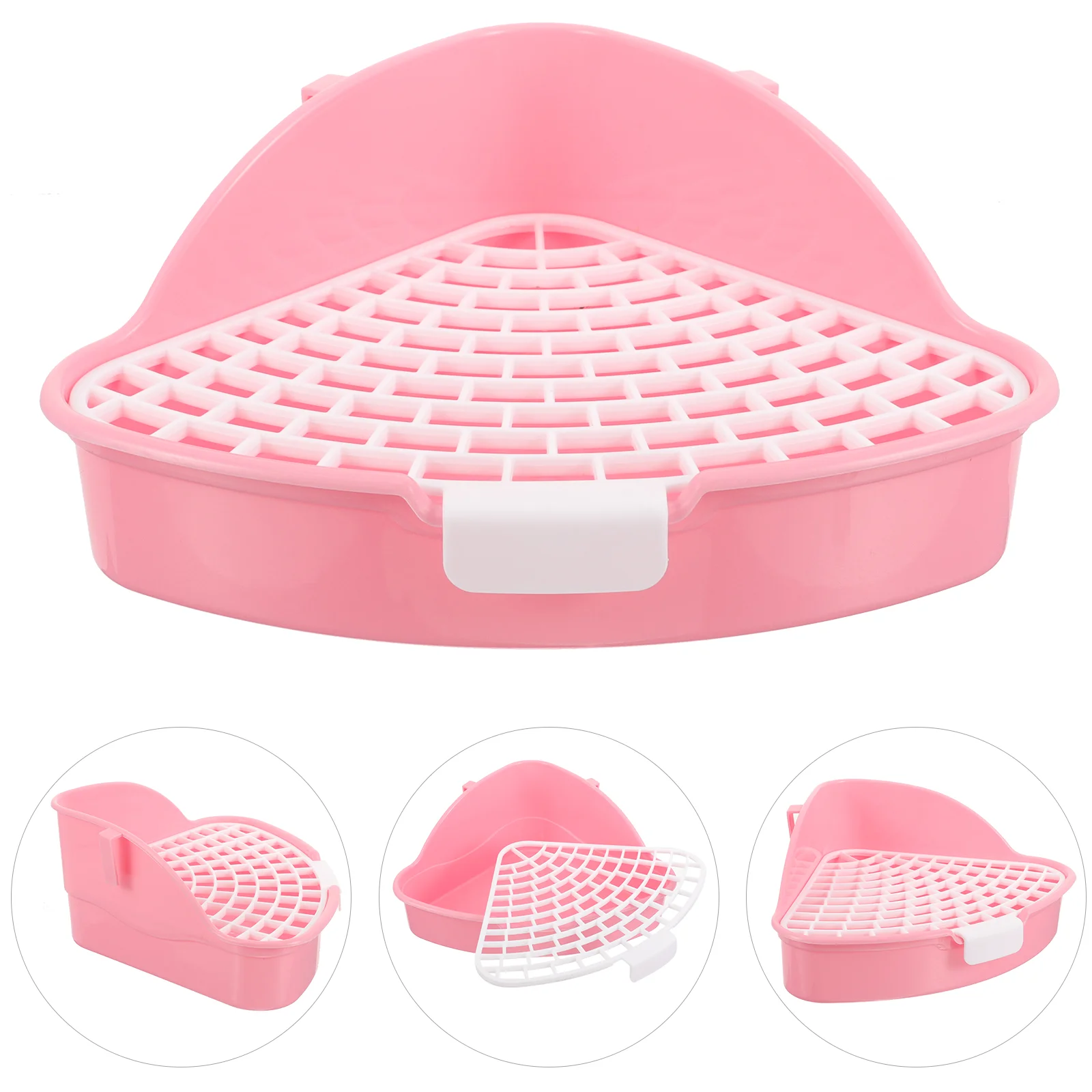 Pet Triangle Potty Bunny Toilet Rabbit Training Hamster Mini Indoor for Dogs Cat Pad Holder Pink Litter Pan
Pet Triangle Potty Bunny Toilet Rabbit Training Hamster Mini Indoor for Dogs Cat Pad Holder Pink Litter Pan