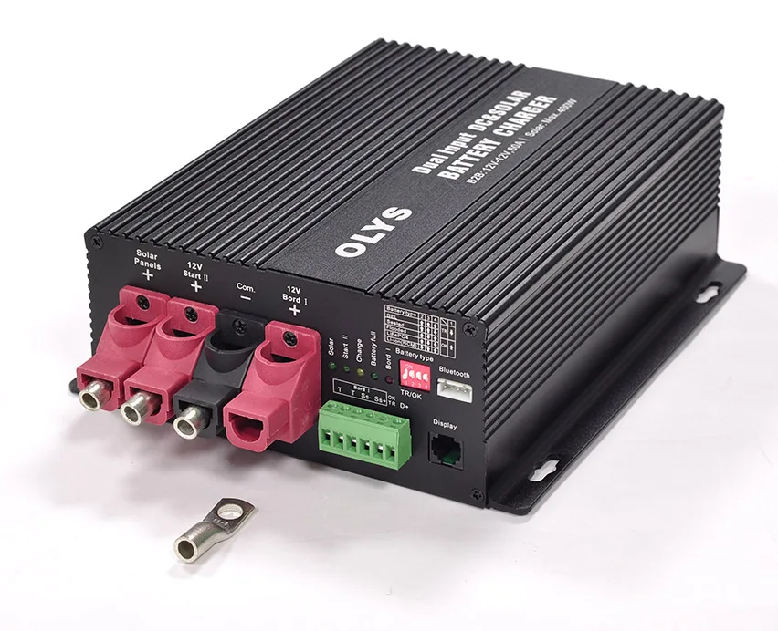 12V 30A Dual input DC and Solar Battery charger support Bluetooth Free APP and Meter Automatic smart vehicle charger
12V 30A Dual input DC and Solar Battery charger support Bluetooth Free APP and Meter Automatic smart vehicle charger