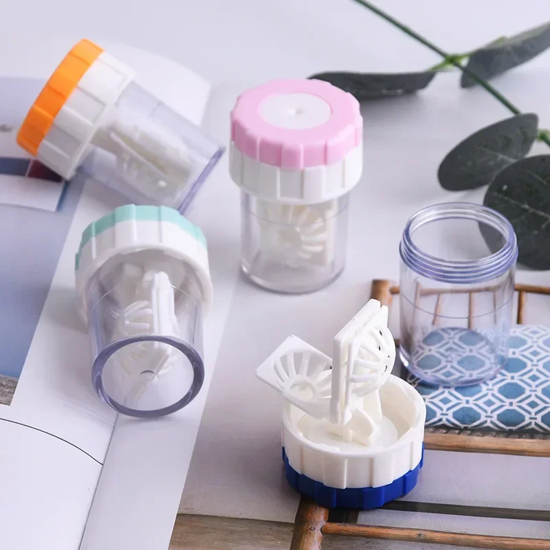 1PC Contact Lenses Cleaning Tools Plastic Color Lens Container Storage Holder Manual Rotation Type Contact Lens Cleaner Case Box
1PC Contact Lenses Cleaning Tools Plastic Color Lens Container Storage Holder Manual Rotation Type Contact Lens Cleaner Case Box
