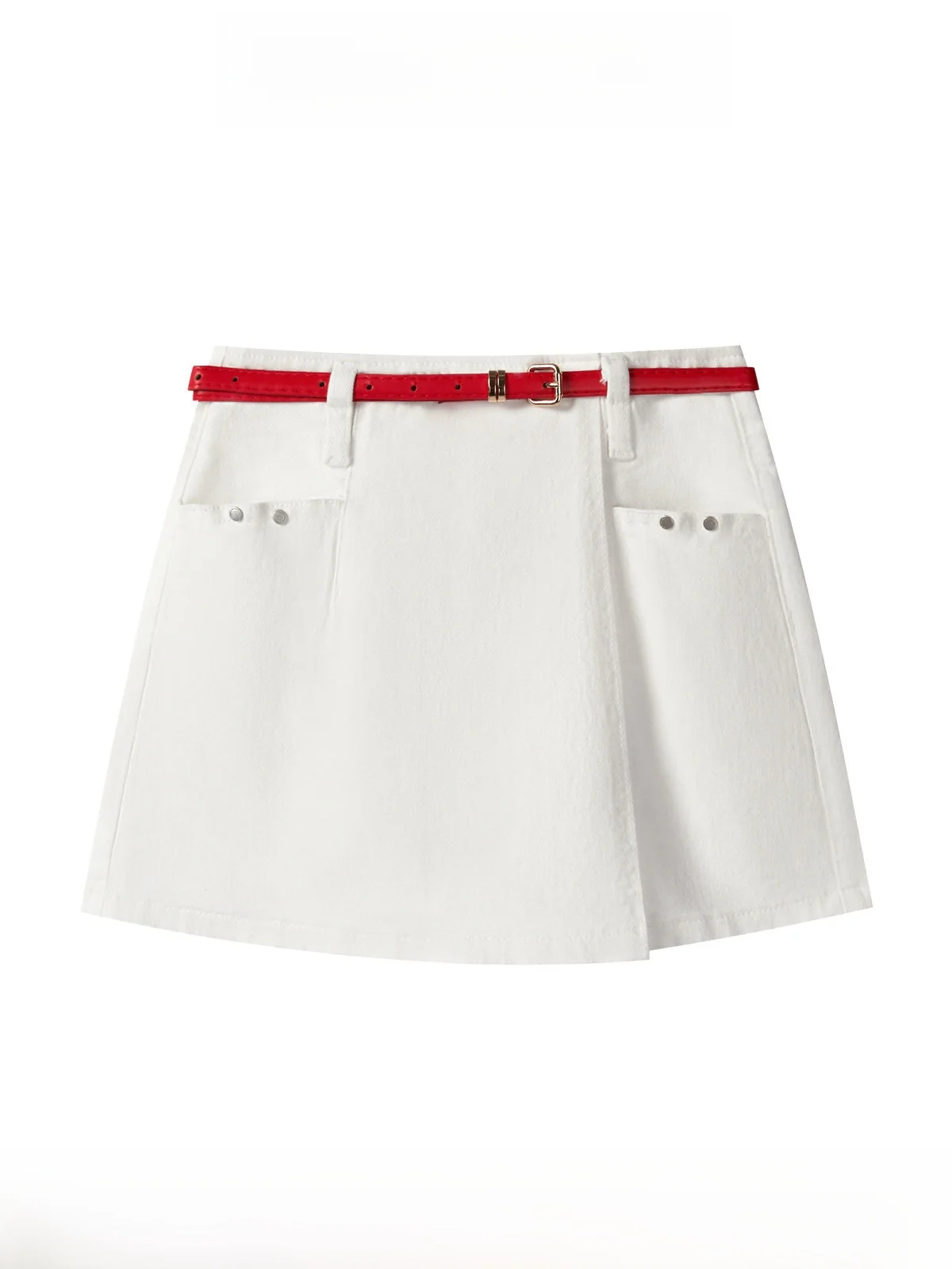 White Asymmetrical Korean Style Half Skirt Pants Women's Summer Loose Versatile Short Skirt Pants Casual High Waist Short Length
White Asymmetrical Korean Style Half Skirt Pants Women's Summer Loose Versatile Short Skirt Pants Casual High Waist Short Length