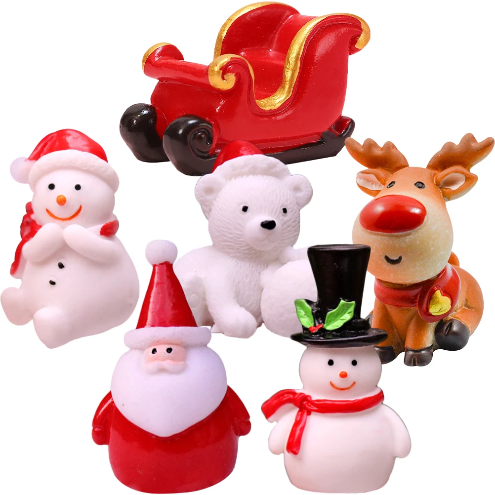 6 Pcs Christmas Santa Claus Resin Miniatures DIY Decorations for Indoor Outdoor Use Lovely Xmas naments
6 Pcs Christmas Santa Claus Resin Miniatures DIY Decorations for Indoor Outdoor Use Lovely Xmas naments