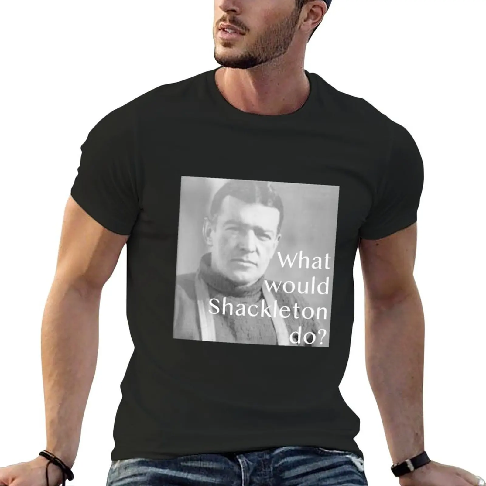 What would Shackleton do Ernest Shackleton T-Shirt cute clothes cotton graphic tees plus sizes anime stuff Short sleeve tee men
What would Shackleton do Ernest Shackleton T-Shirt cute clothes cotton graphic tees plus sizes anime stuff Short sleeve tee men