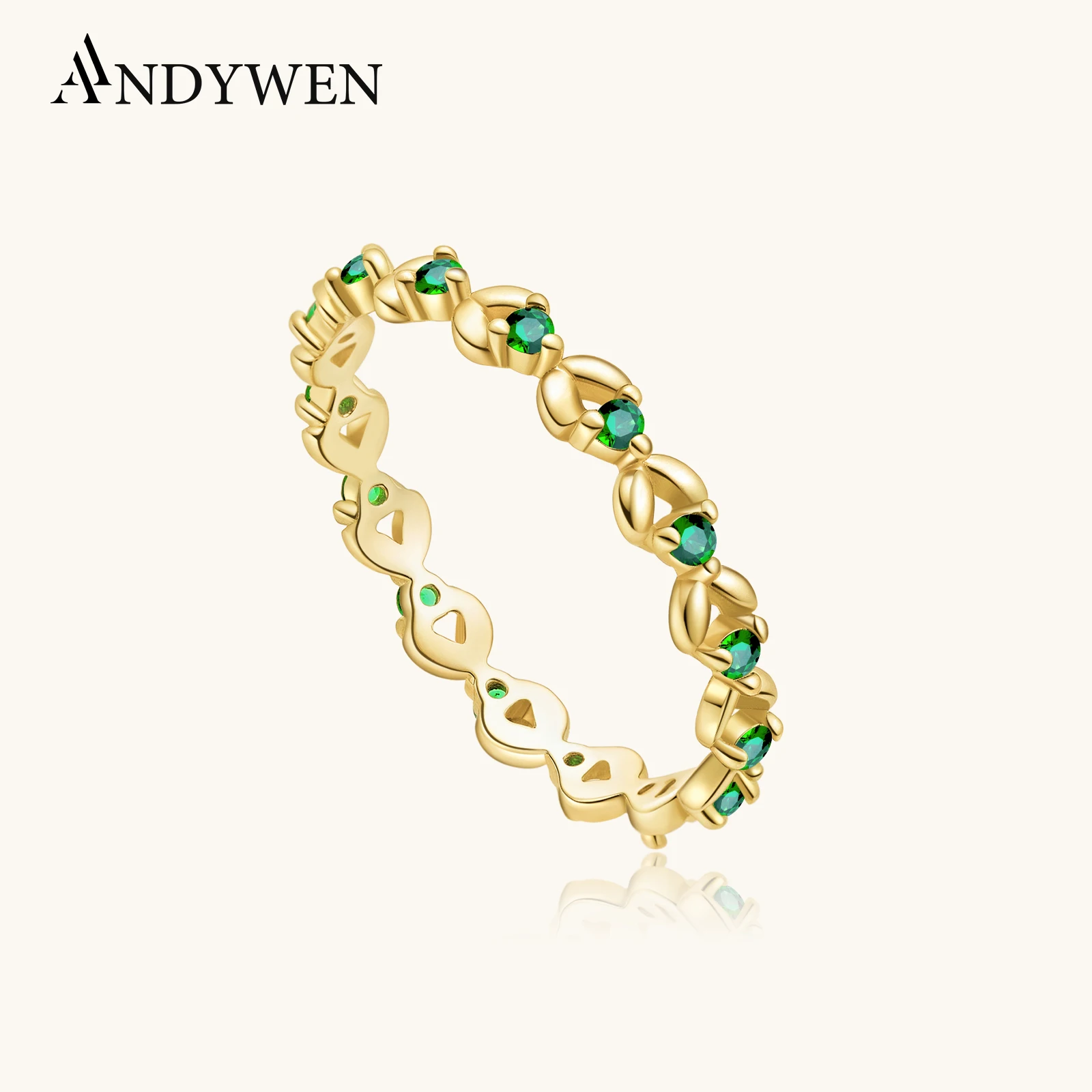 ANDYWEN 925 Sterling Silver Vintage Hollow Line Green Zircon Ring Luxury Retro Style Jewelry for Women Party Dating Gift
ANDYWEN 925 Sterling Silver Vintage Hollow Line Green Zircon Ring Luxury Retro Style Jewelry for Women Party Dating Gift