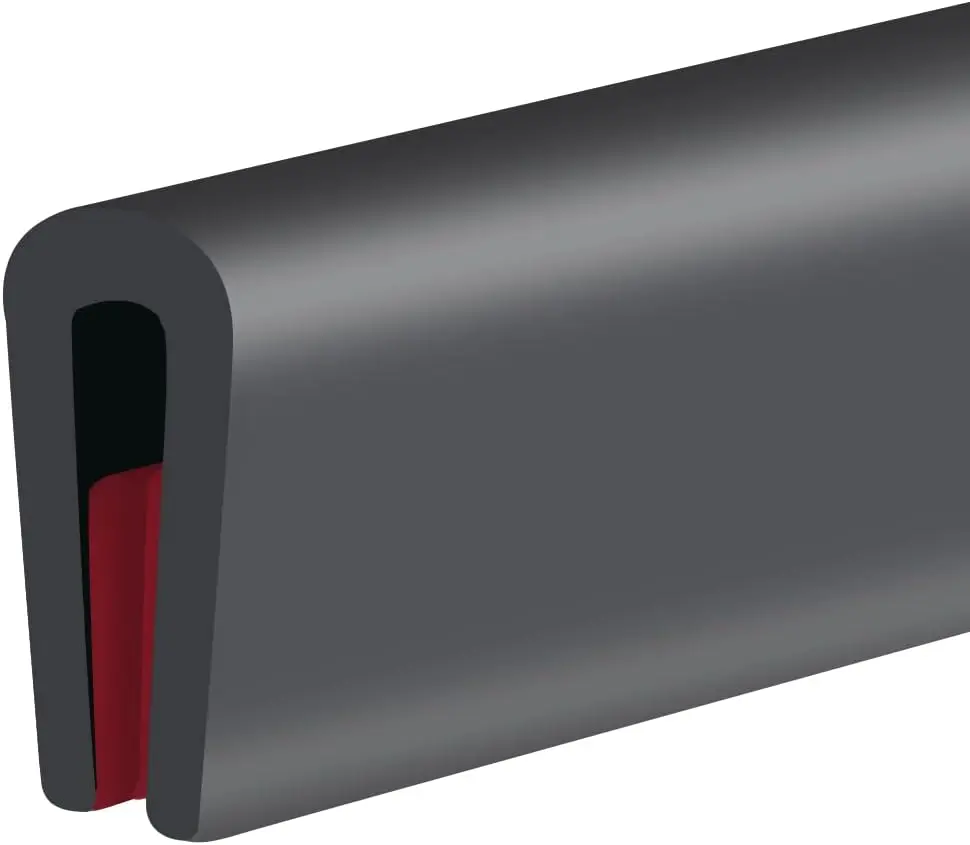 Self-Adhesive Rubber Edge Trim, Edge Protector for Sheet Metal, EPDM, Fits 1/16", 20Ft, Black
Self-Adhesive Rubber Edge Trim, Edge Protector for Sheet Metal, EPDM, Fits 1/16", 20Ft, Black