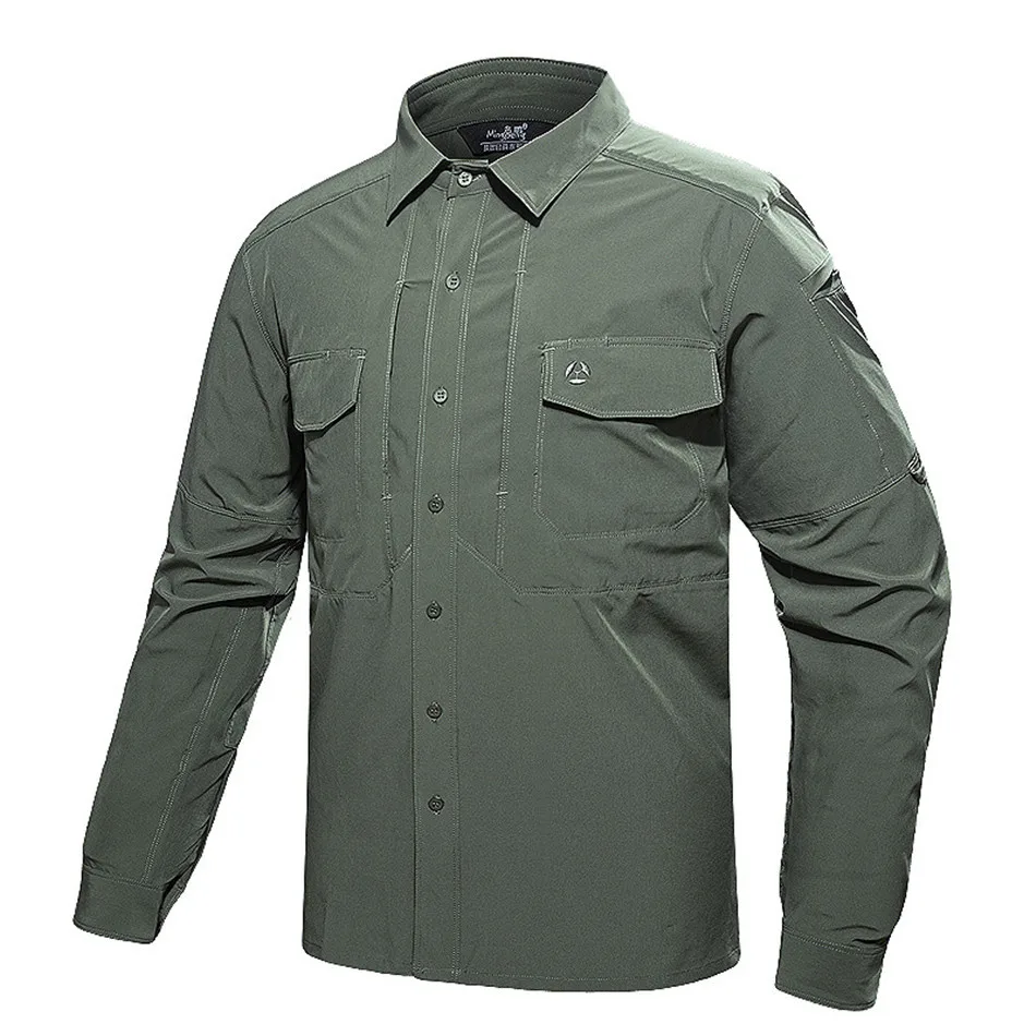 Outdoor Military Tactical Combat Shirt Summer Breathable Quick-drying Solid Color Hiking Climbing Fishing Shirt Military Uniform
Outdoor Military Tactical Combat Shirt Summer Breathable Quick-drying Solid Color Hiking Climbing Fishing Shirt Military Uniform