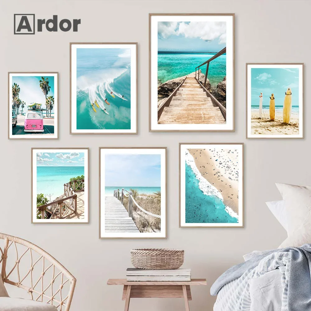 Modern Beach Surfing Happy Sports Art Poster Surfboard Swimsuit Blue Sea Canvas Painting Print Wall Pictures Living Home Decor
Modern Beach Surfing Happy Sports Art Poster Surfboard Swimsuit Blue Sea Canvas Painting Print Wall Pictures Living Home Decor