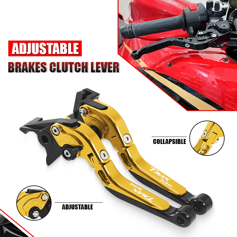 NEW TMAX 530 Motorcycle Adjustable Folding Extendable Brake Clutch Levers For T-MAX 530 TMAX530 SX DX tmax530 CNC Handles Grips
NEW TMAX 530 Motorcycle Adjustable Folding Extendable Brake Clutch Levers For T-MAX 530 TMAX530 SX DX tmax530 CNC Handles Grips