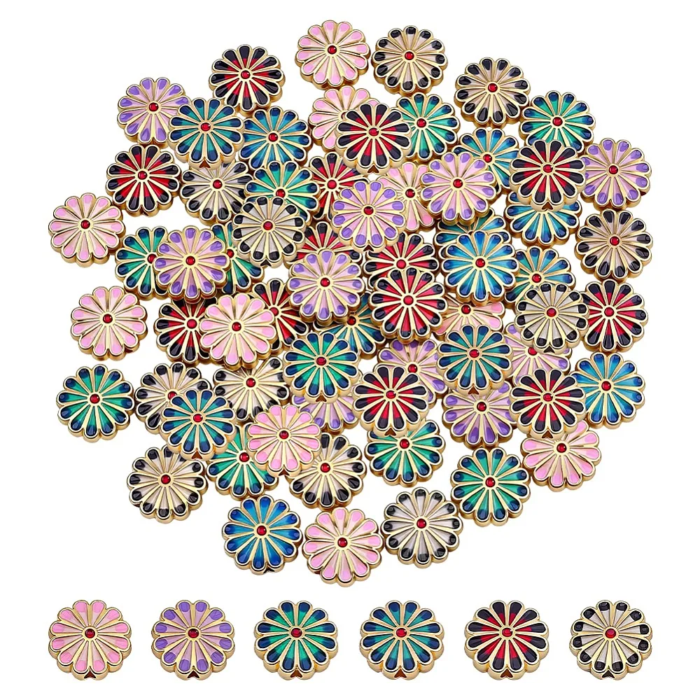 60Pcs 6 Colors Alloy Enamel Beads Flower Mixed Color 12x12mm Hole: 1.5mm 10pcs/color
60Pcs 6 Colors Alloy Enamel Beads Flower Mixed Color 12x12mm Hole: 1.5mm 10pcs/color