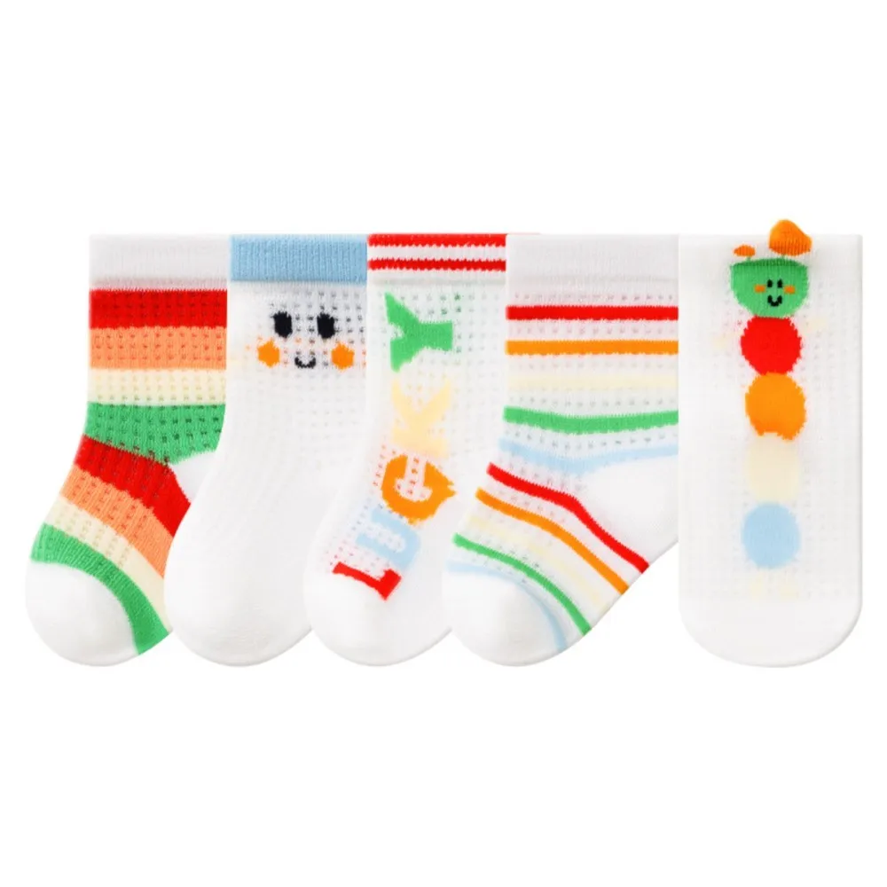 5 pairs of summer baby thin breathable mesh socks cotton baby boneless rainbow socks for children
5 pairs of summer baby thin breathable mesh socks cotton baby boneless rainbow socks for children