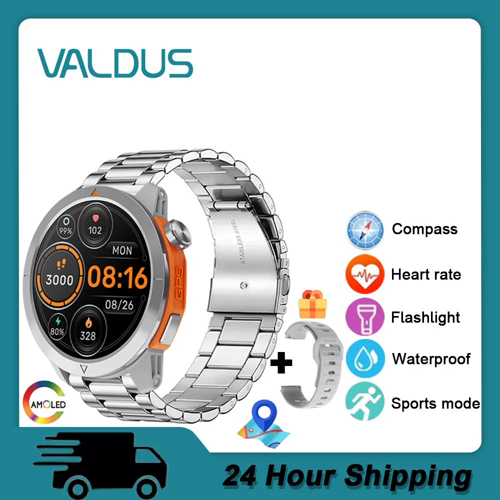 VALDUS 2025 Новые умные часы VG47 Pro с GPS, водонепроницаемый компас, Bluetooth-фонарик для вызова для Android, IOS AMOLED, уличные умные часы
VALDUS 2025 Новые умные часы VG47 Pro с GPS, водонепроницаемый компас, Bluetooth-фонарик для вызова для Android, IOS AMOLED, уличные умные часы